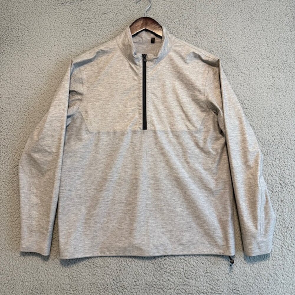Greyson Comanche Jacket Mens Size L Gray 1/4 Zip Performance Golf Outdoor Shirt